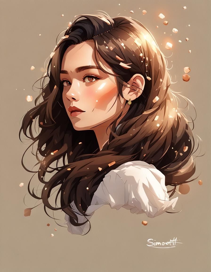 A Young Aristocrat in a Vibrant Brown Hues Portrait