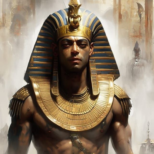Egyptian Pharaoh God King: Historical Art