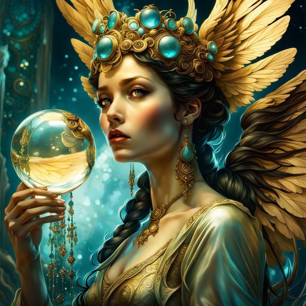 Reflection ball and angel