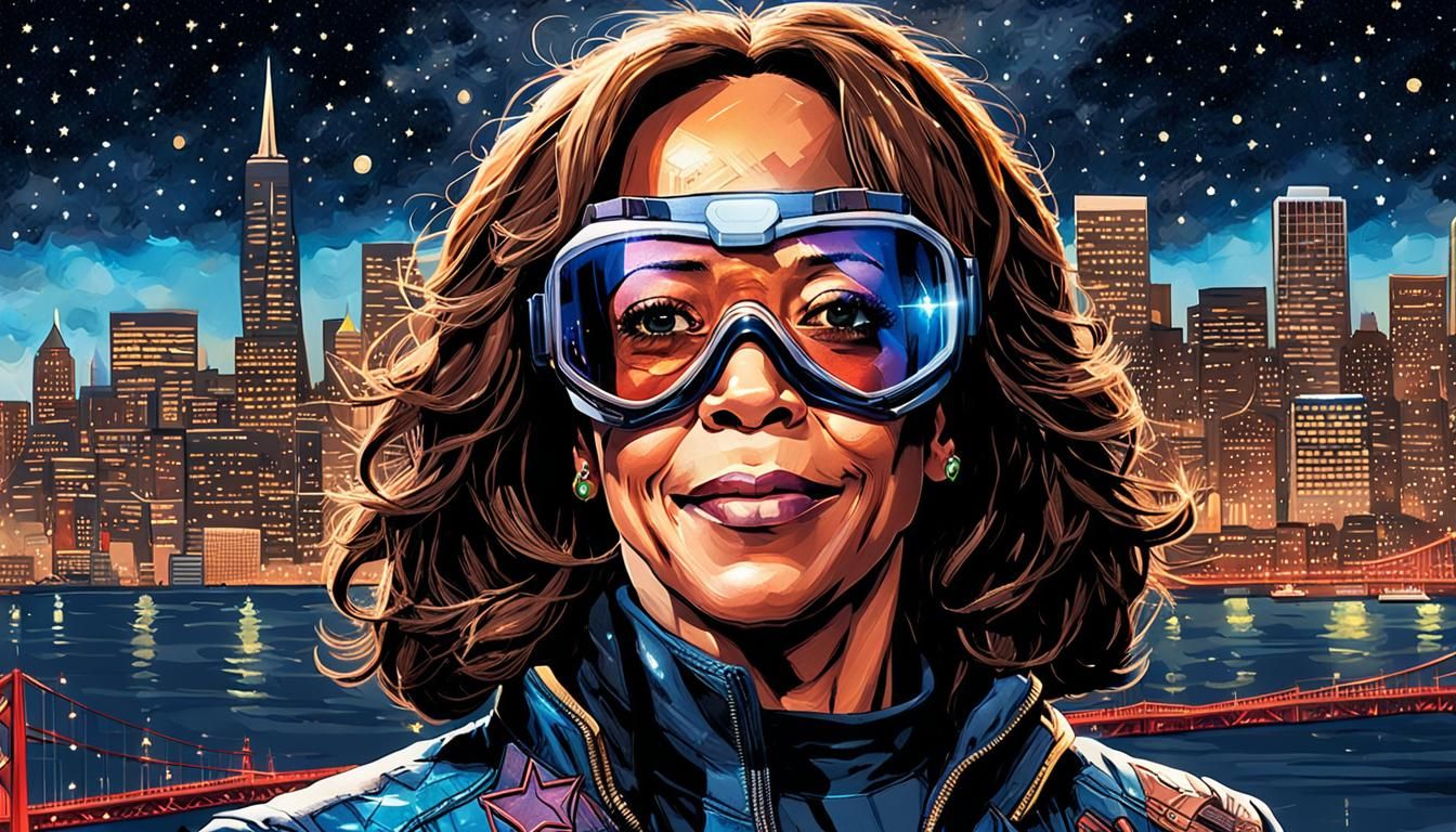 Superheroine in San Francisco, Comic Book Art