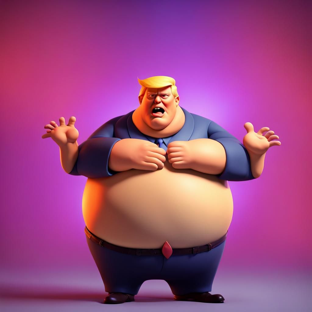 Trump as Pixar-Style 3D Digital Art