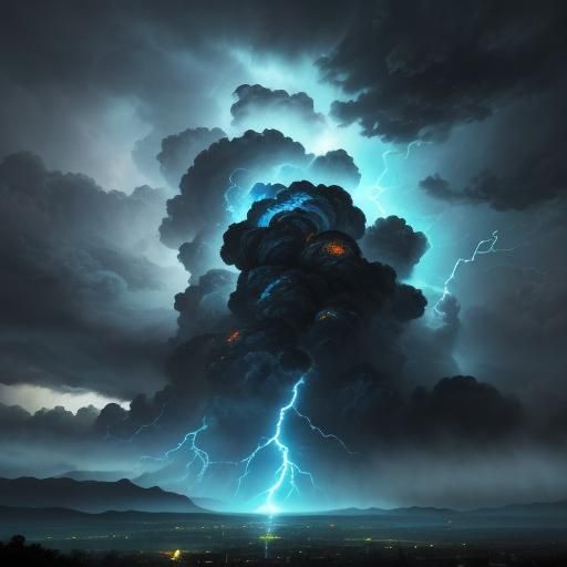 Doctor Conjures Lightning Storm: Atmospheric Concept Art