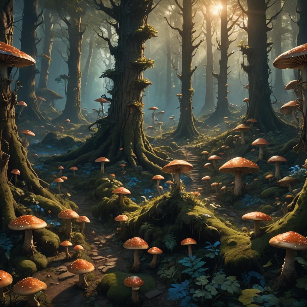 Heroic Ballestero in Dreamlike Forest, Unreal Engine 5