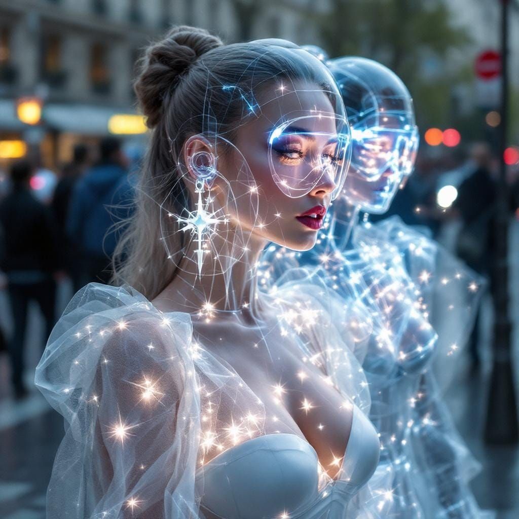 Hyperlucent Woman in Paris: Neoclassical Transparency