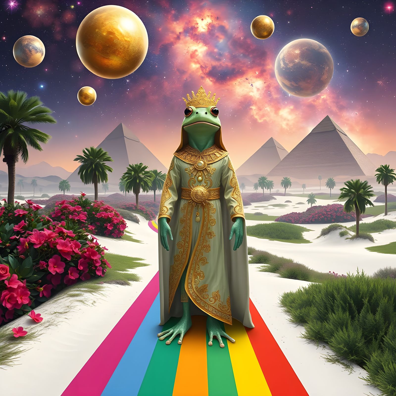 Interdimensional Desert Rainforest with Frog Queen
