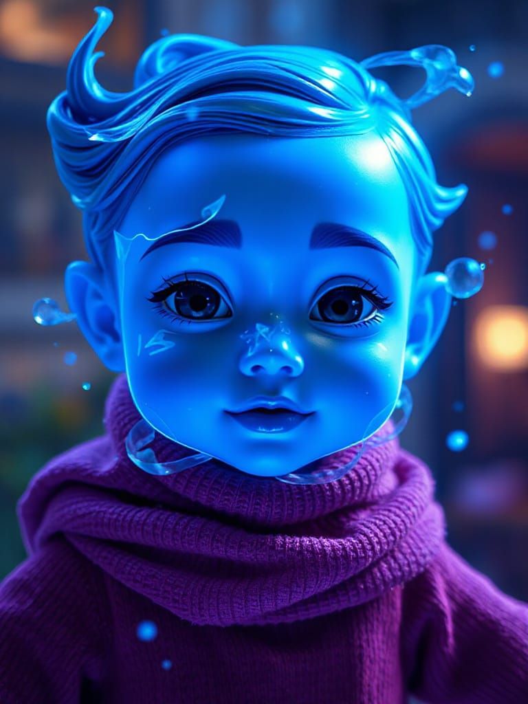 Magical Blue Makeup Toys: Pixar Disney Concept Art