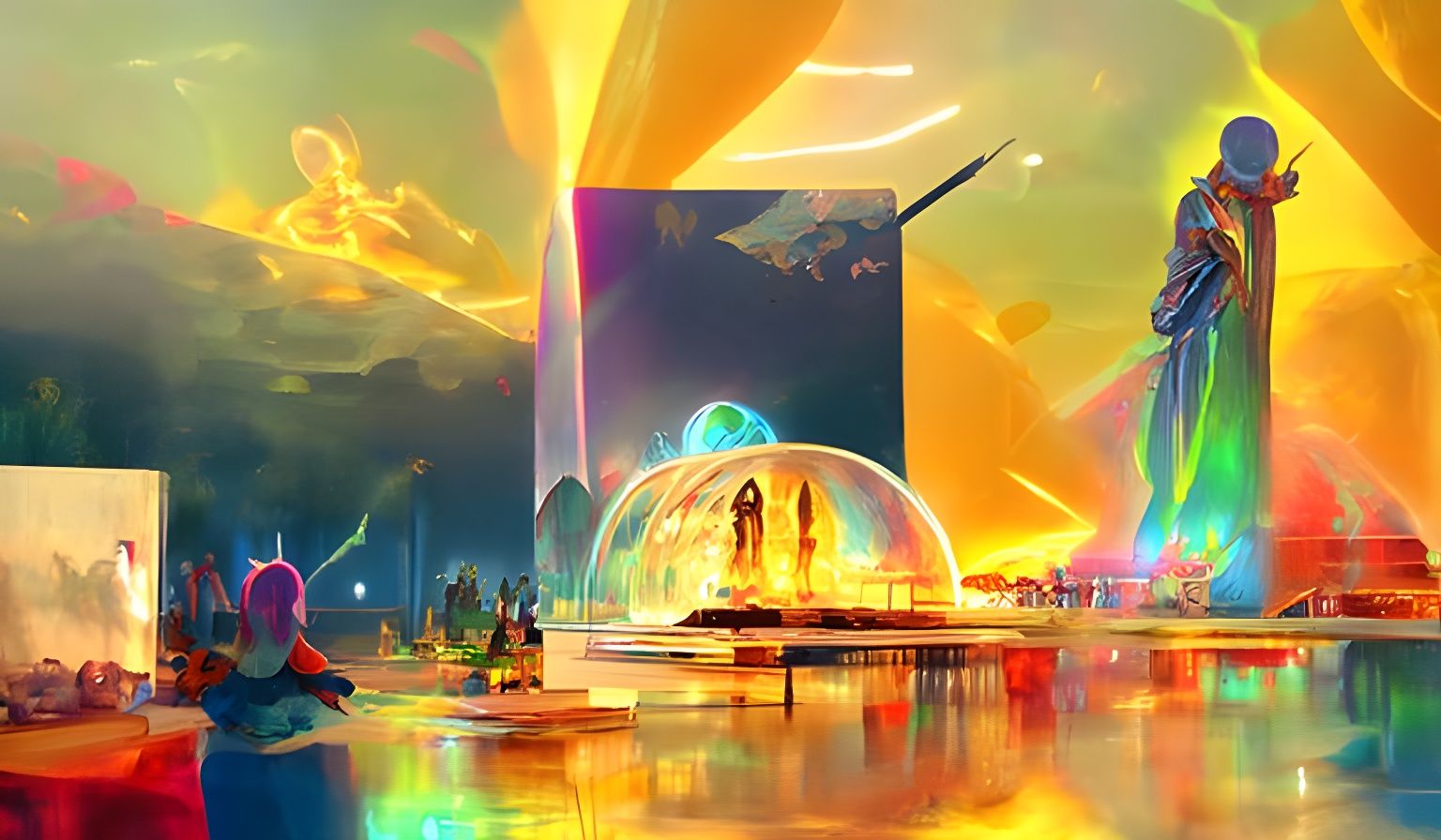 Blessed Electric EPCOT Center: Holographic Astral Illustrati...