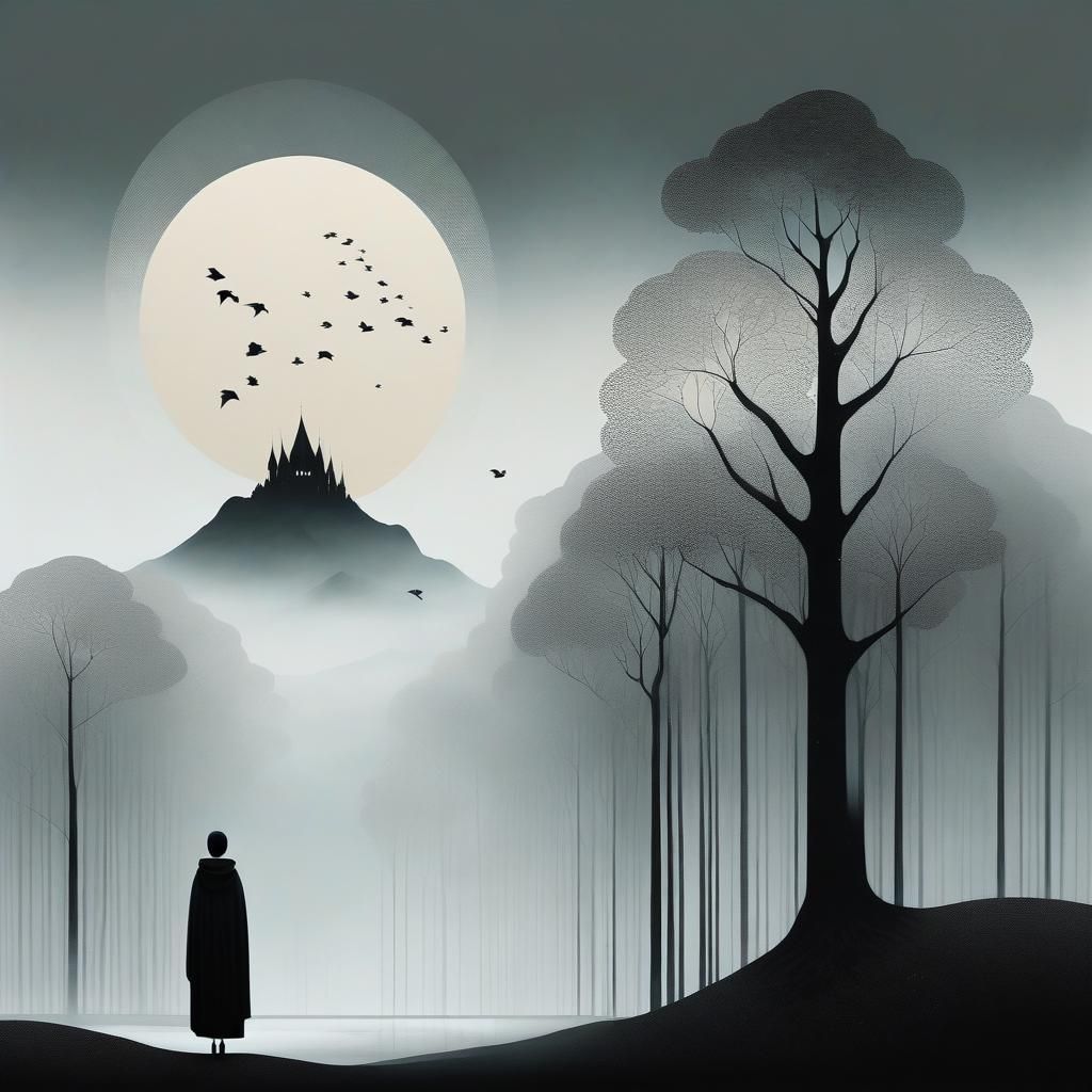 Distant Figure in Ruben Ireland Style