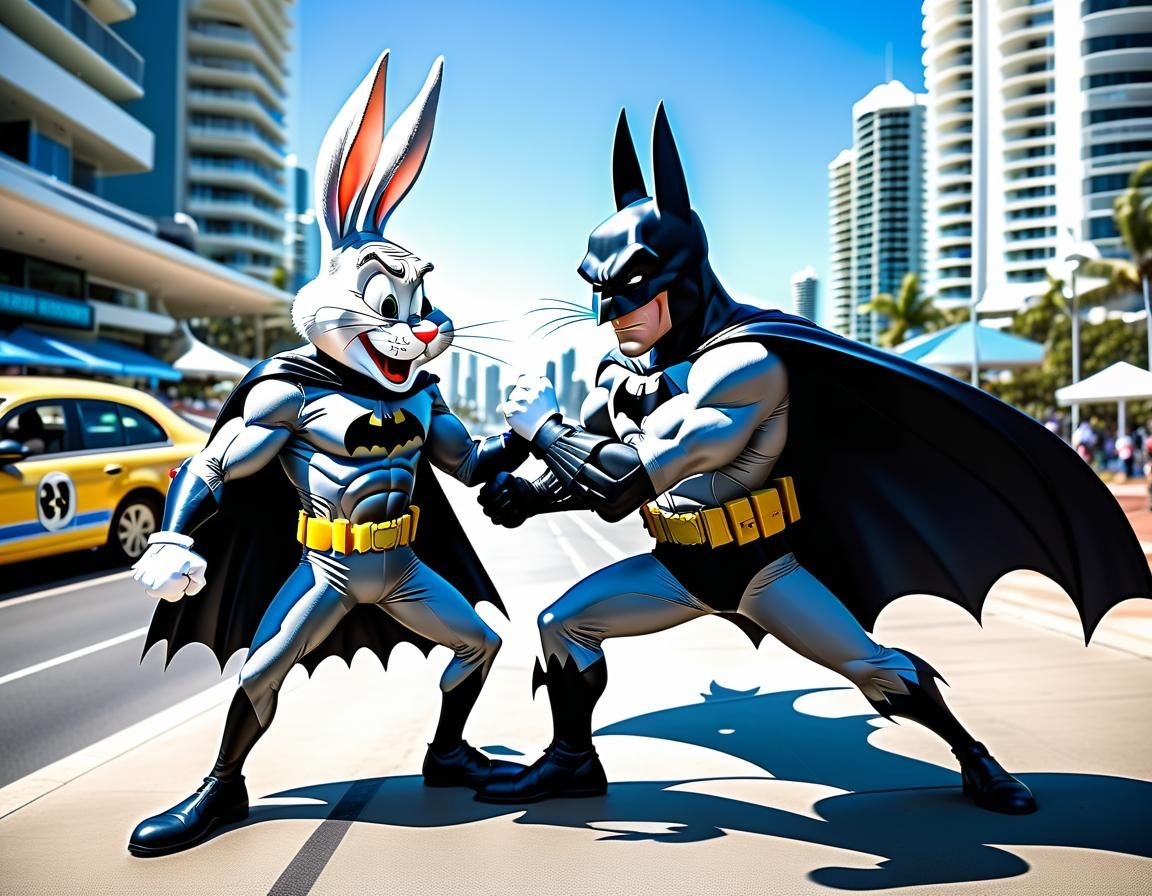 Bugs Bunny and Batman Fight Crime in Australia