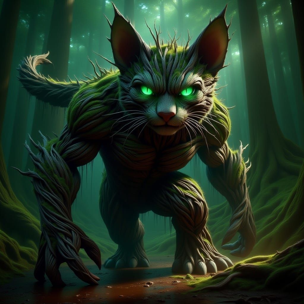 Cheshire Cat Ninja in Rainforest Arena