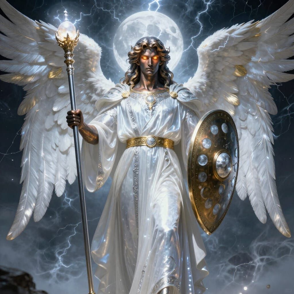 Sariel Malakh Archangel of the Lunar Sphere