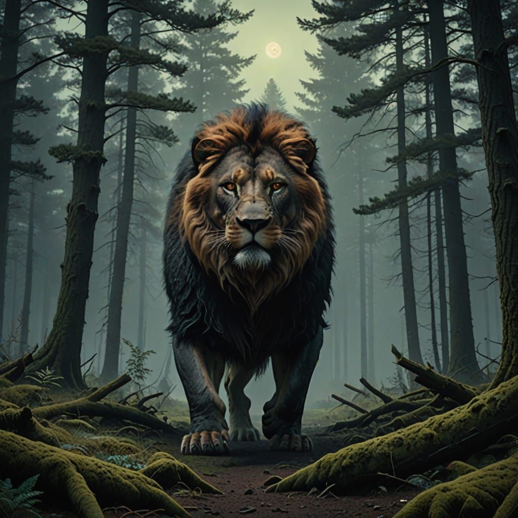 Colossal Lion-Shark Hybrid Dominates German Forest