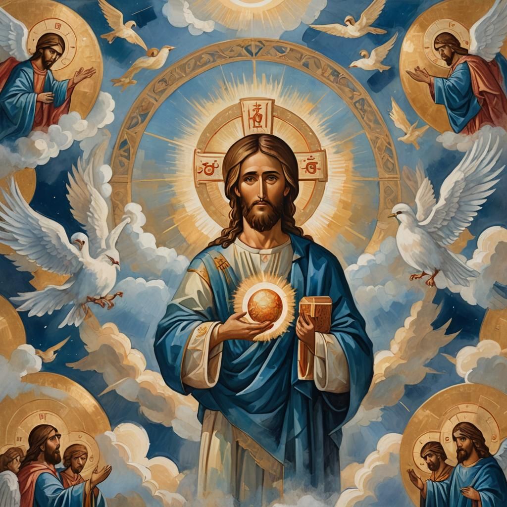 Jesus Christ with Orb in Orthodox Iconography