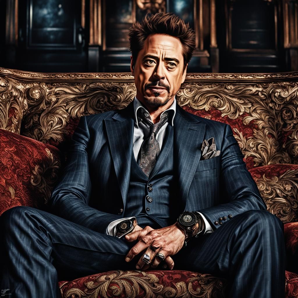 Hyperrealistic Portrait of Robert Downey Jr.