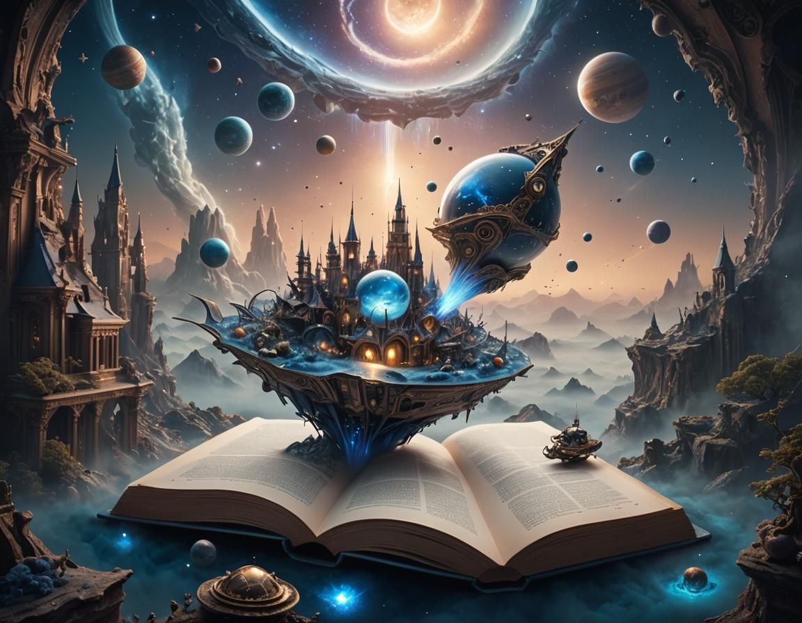 Fantastical Spaceship Emerges: Surreal Digital Matte Paintin...