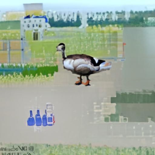 Pixel Art Goose Promoting Whiskey Brand