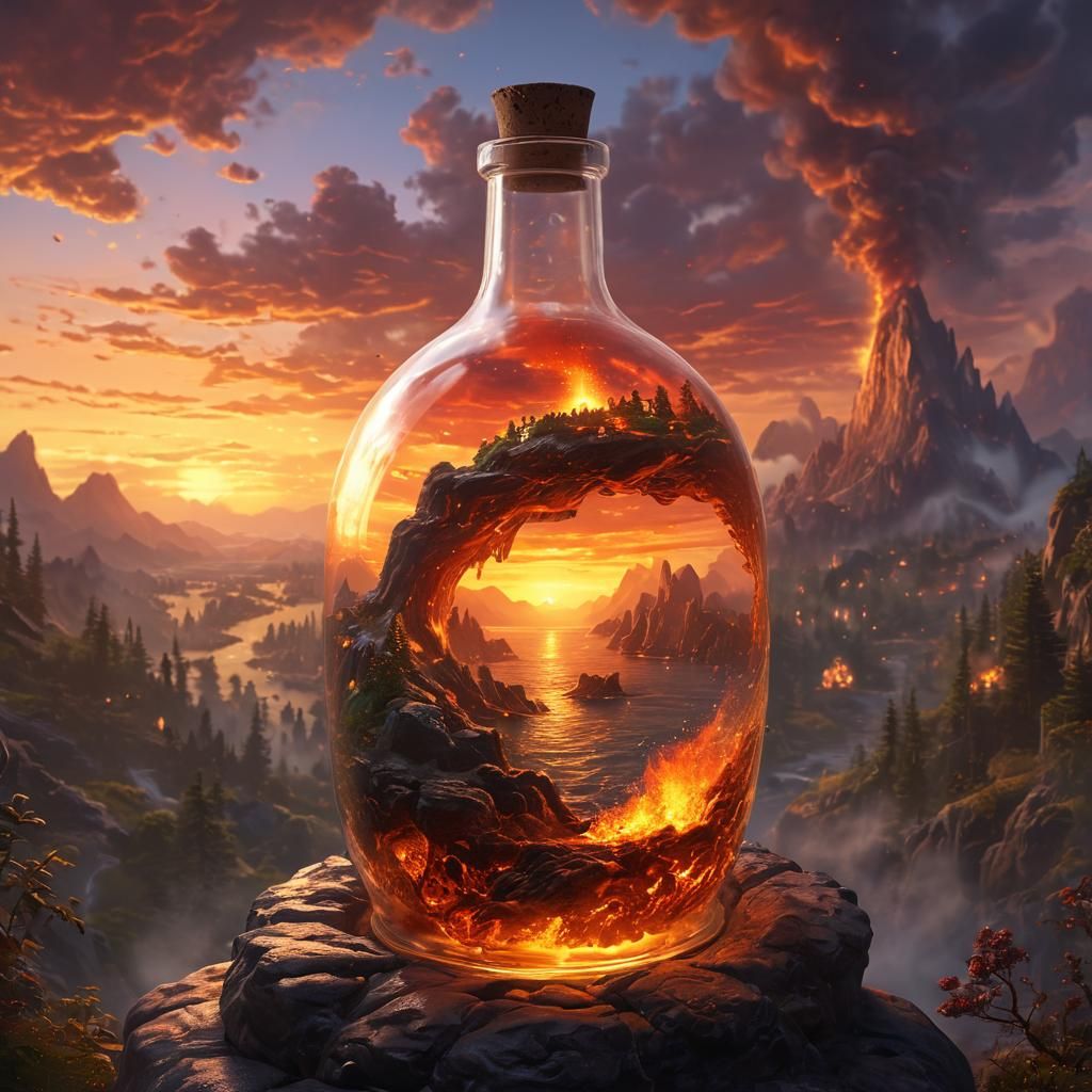 Earth on Fire in a Bottle: Ethereal Fantasy
