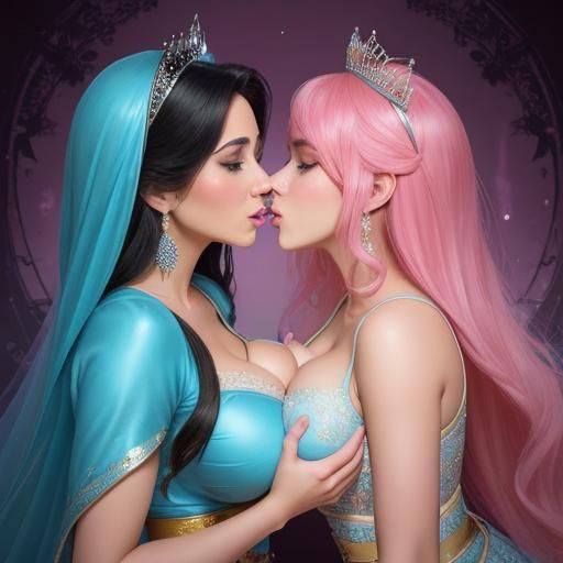 Jasmine and Bubblegum: A Hyperrealistic Moment
