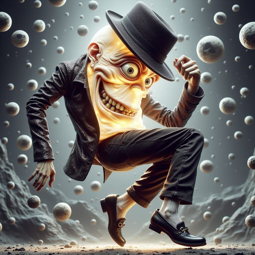 Lunatic Moon Dancer in Hyper-Maximalism Style