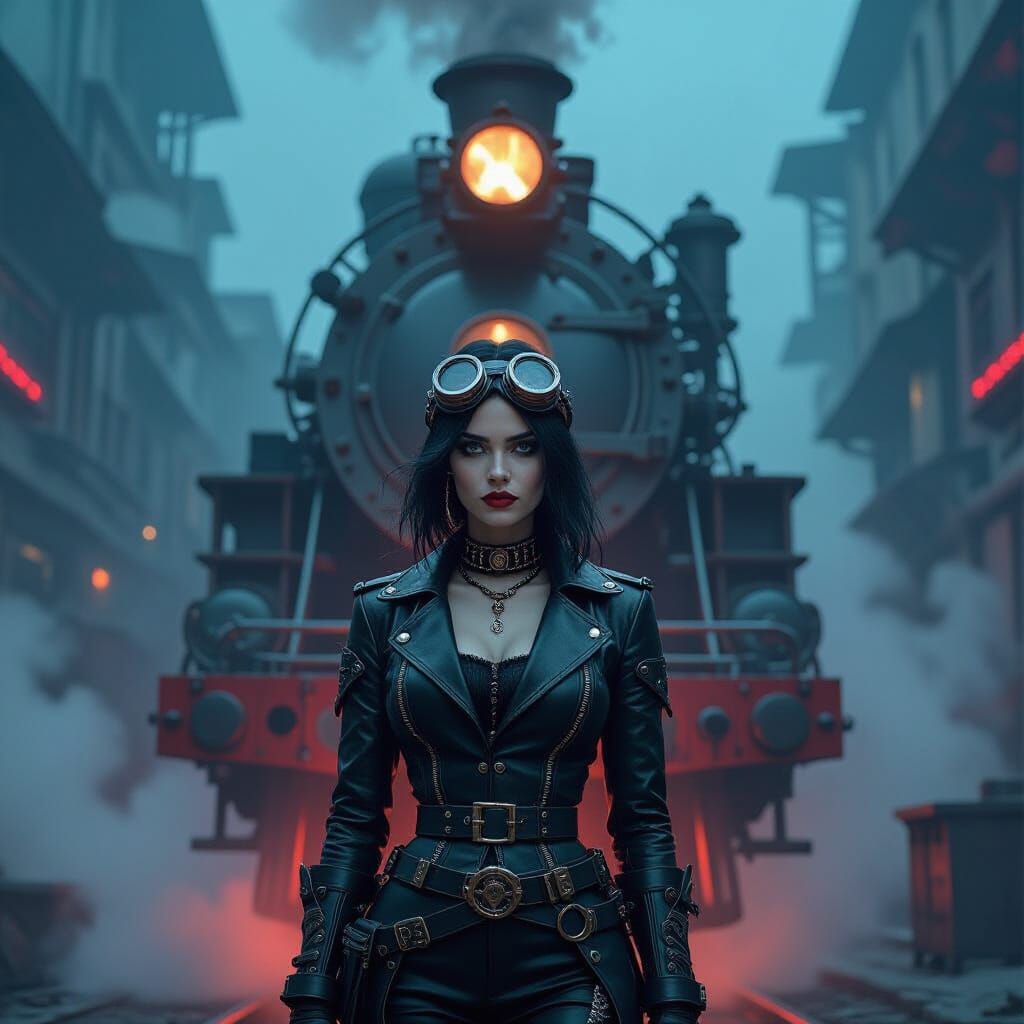 Joan of Arc: 80s Goth Punk Steampunk Warrior