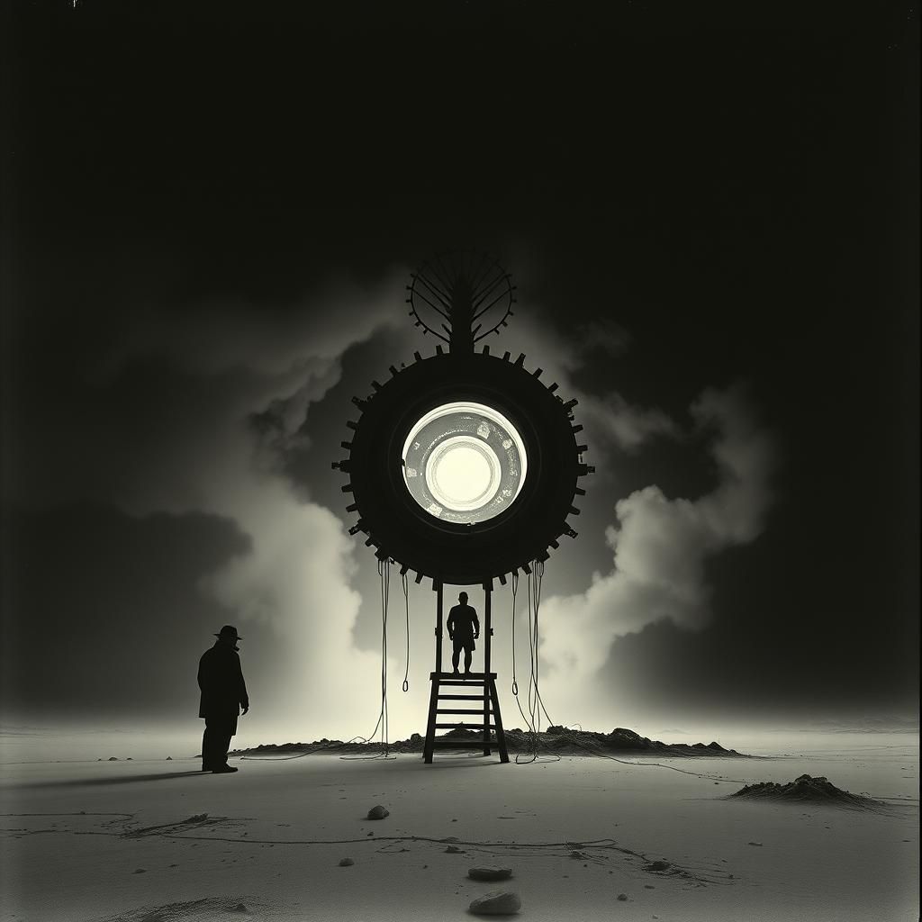 Surreal Doomsday Device in Negative Space