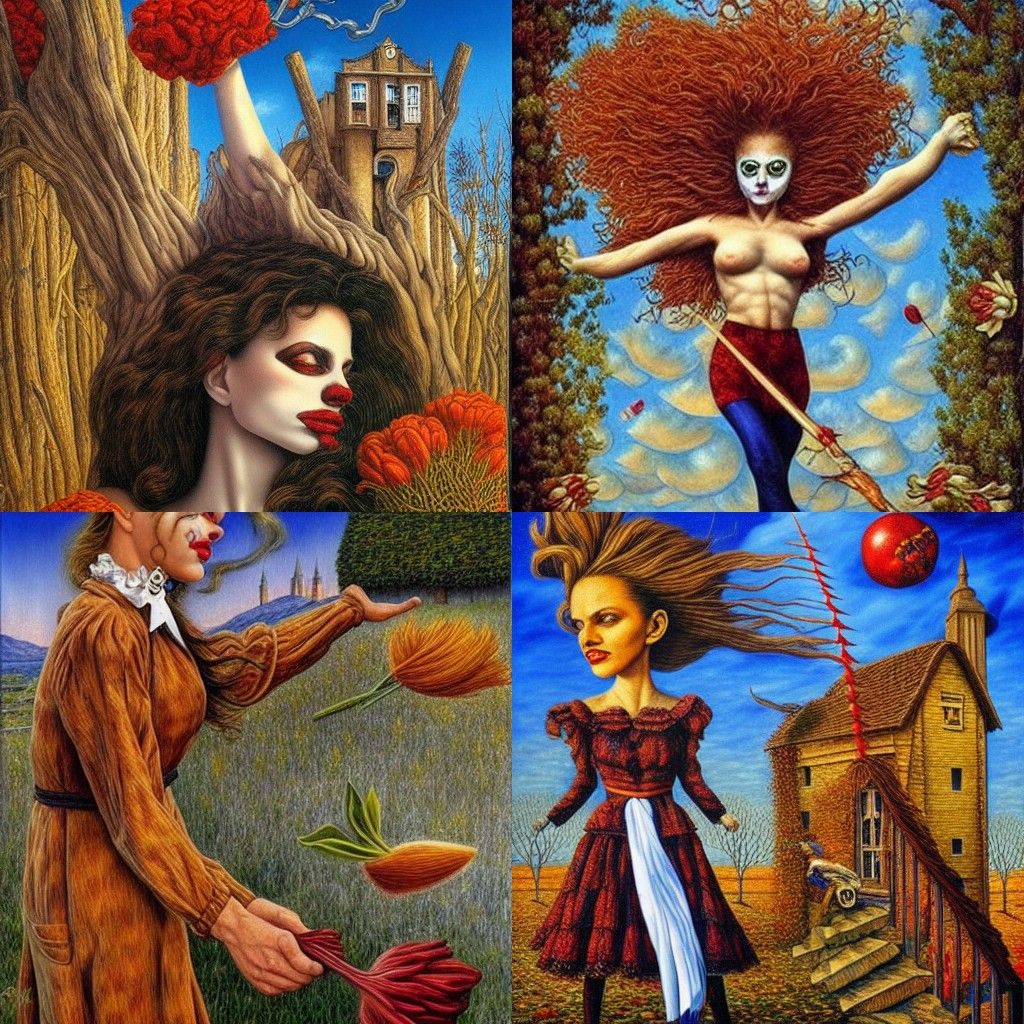 Surrealist Man in Dreamscape