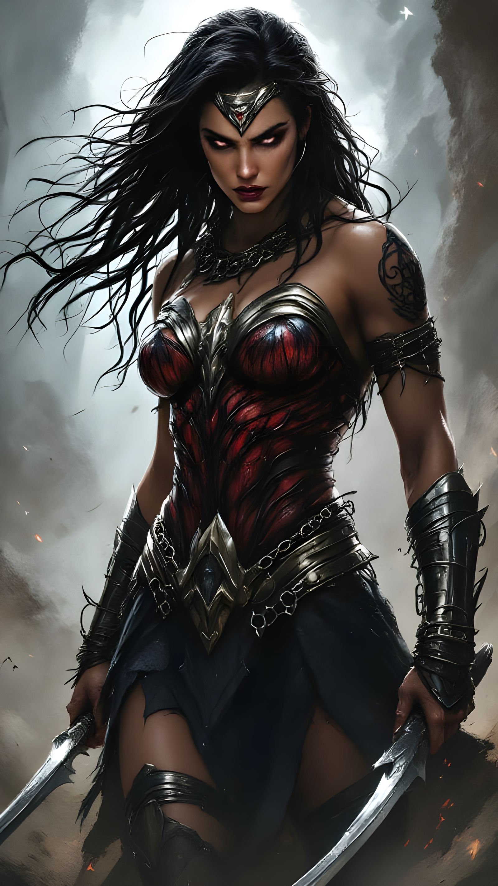 Sinister Wonder Woman as Dark Barbarian Warlord