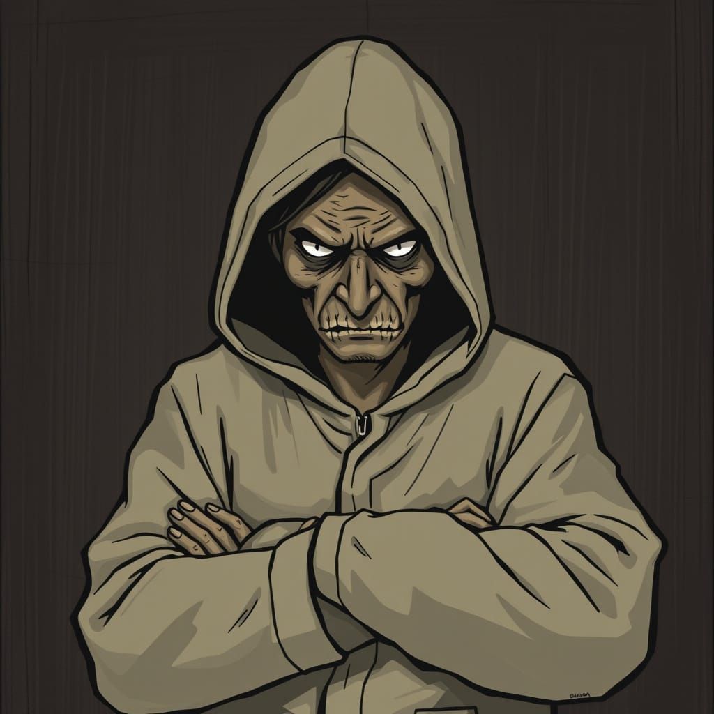 Suspicious Character in Shadowy Alley