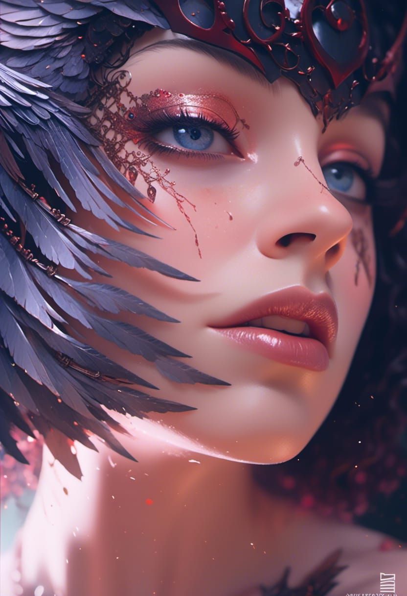 Queen of Blades: Hyperrealistic Fantasy Portrait