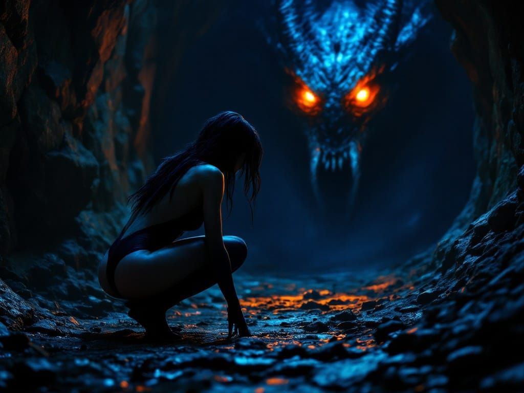 Dungeon Encounter: Woman Versus Beast, Cinematic Still