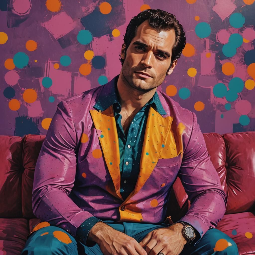 Pop Art Portrait in Warhol Style