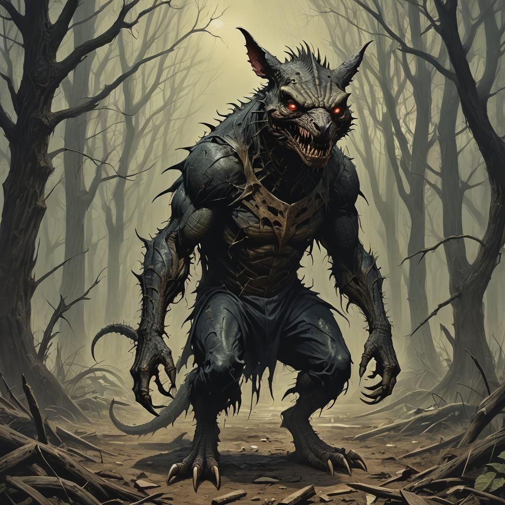 Eerie Chupacabra Rendering