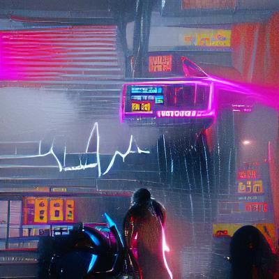 Cyberpunk Heartbeat: Neon Future in 2049