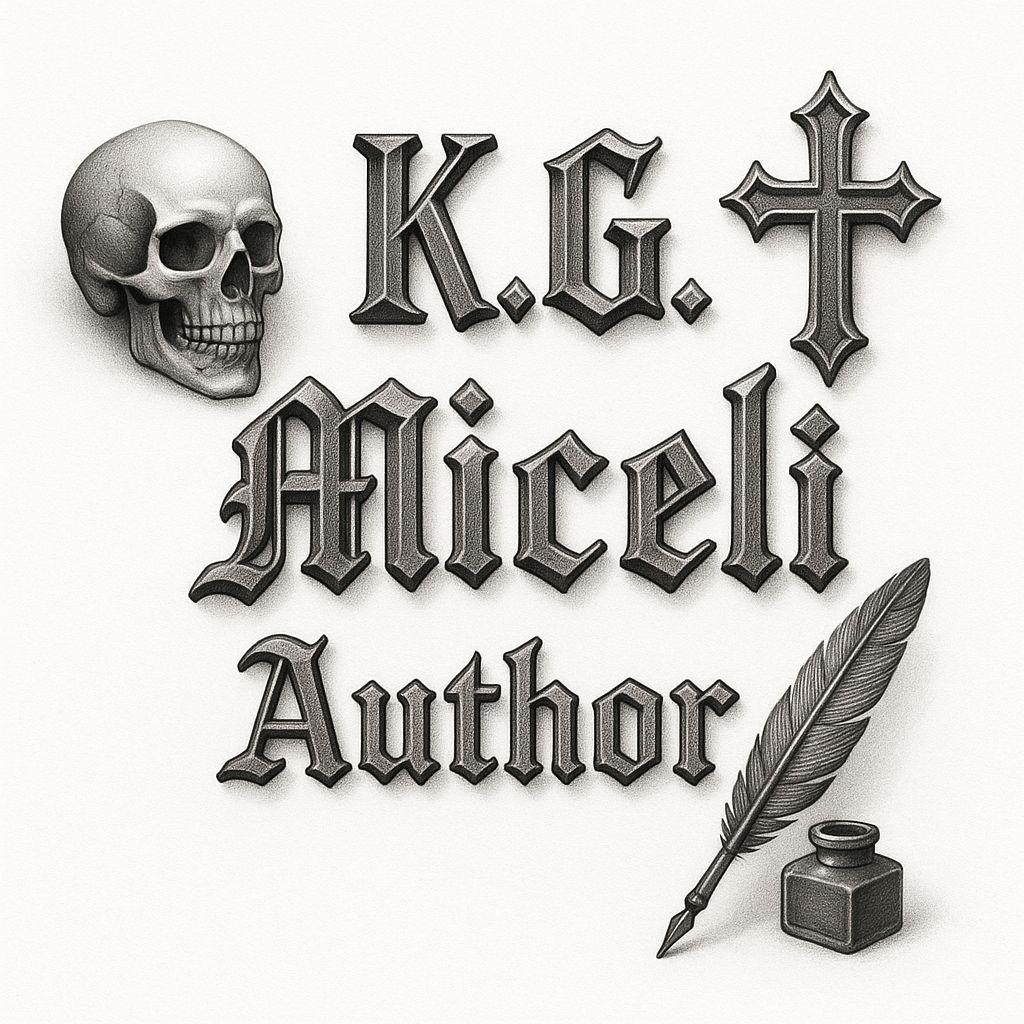 Gothic 3D Font for Author K.G. Miceli