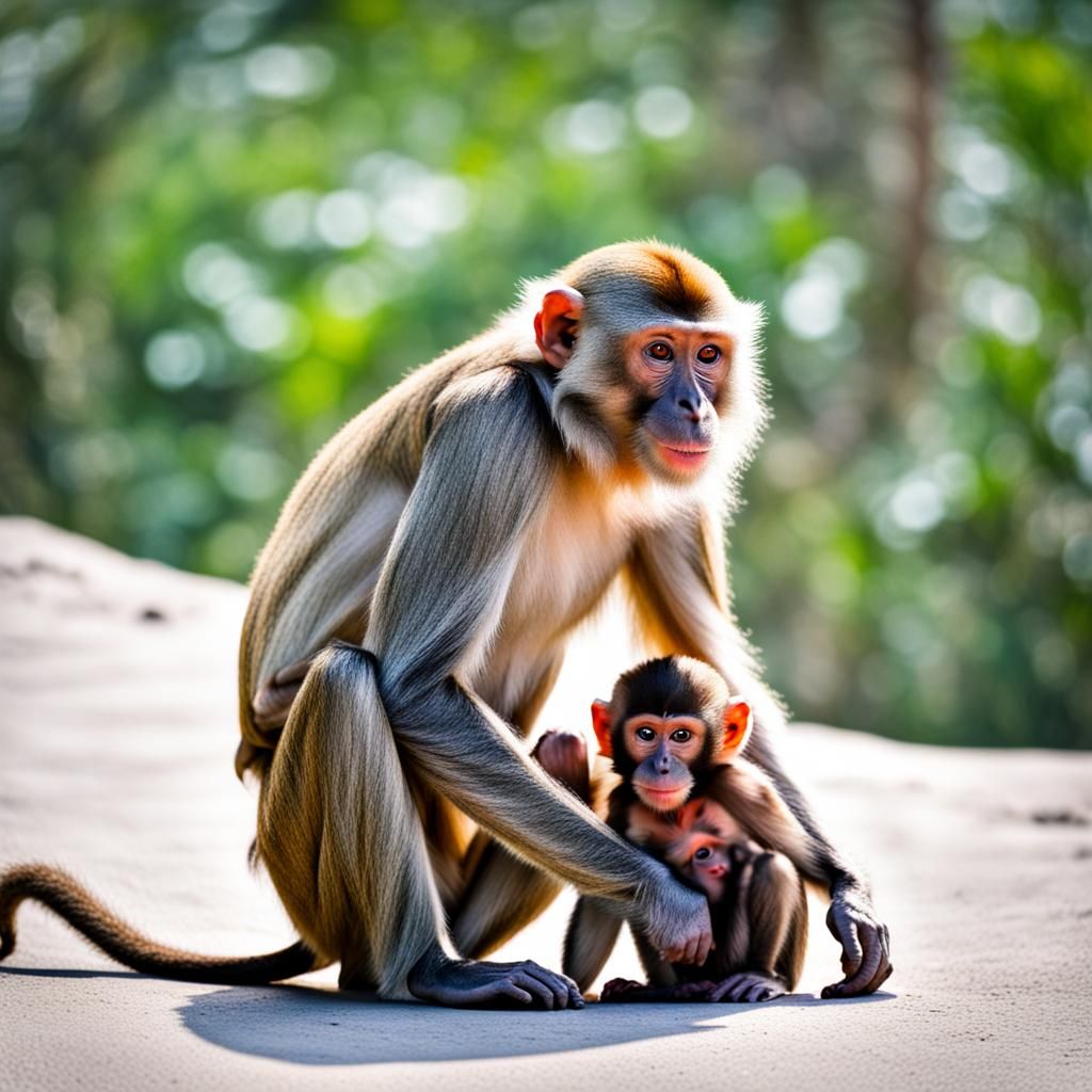 Monkey and Mother: A Heartwarming Bond