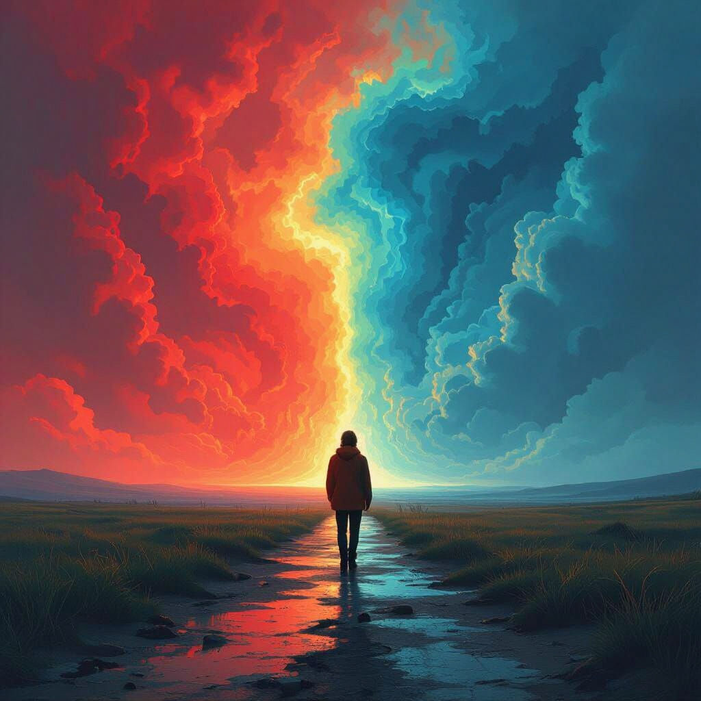 Emotional Scale: Despair to Understanding in Matte Painting