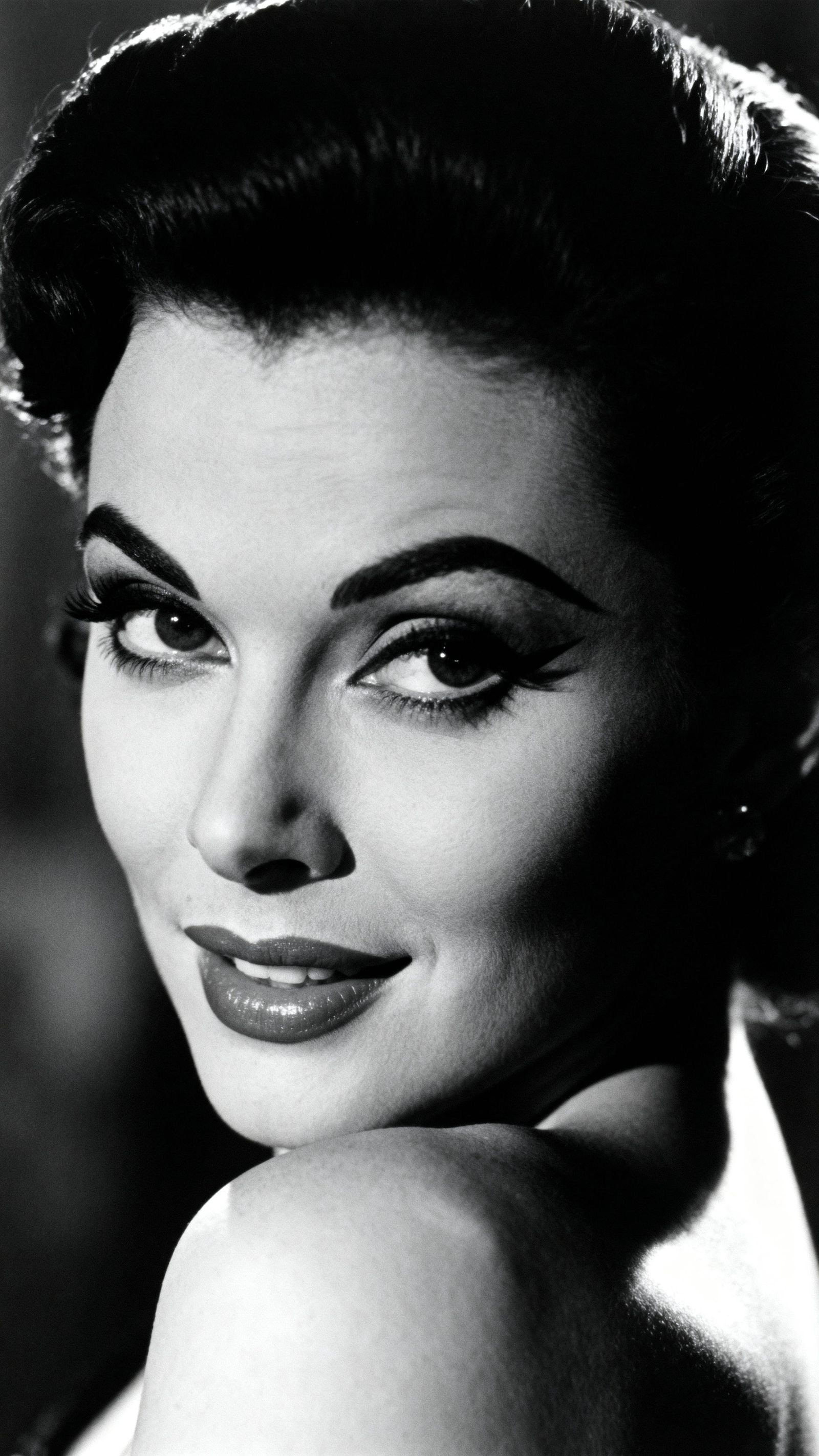 Glamorous Woman in Cinematic Noir Style