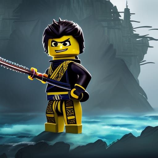 Detailed Ninjago Matte Painting in Deep Color