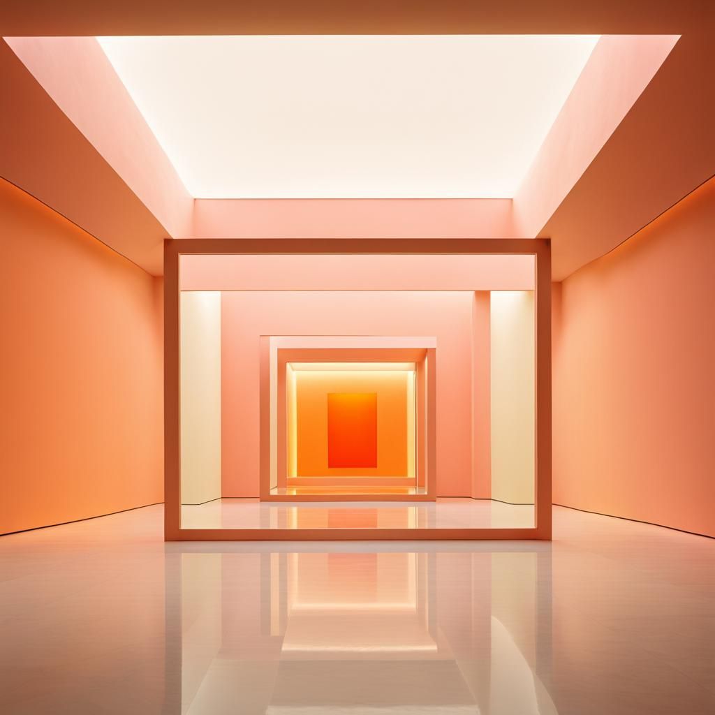 Minimalist Room with Light and Space, High Resolution