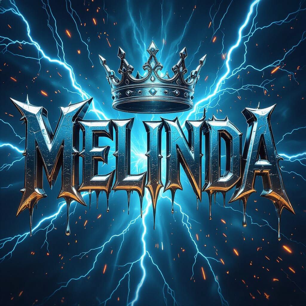 CASE NITROS Metallic Gothic Letters Dripping Molten Chrome