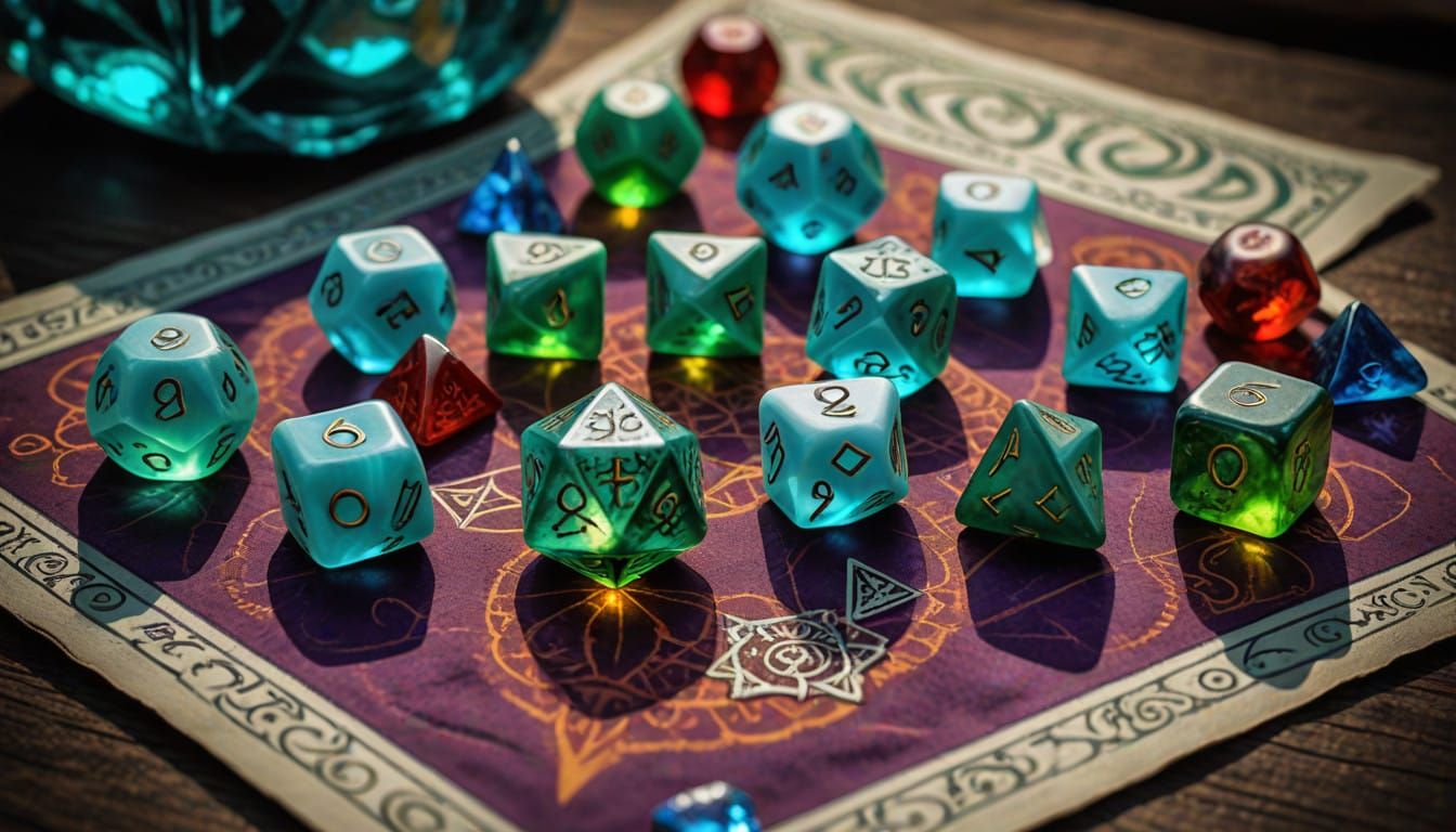 Mystical Tarot Scene in Hyperrealistic Style