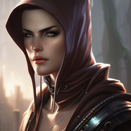 Dark Fantasy Cultist Portrait in Hyperdetailed Style