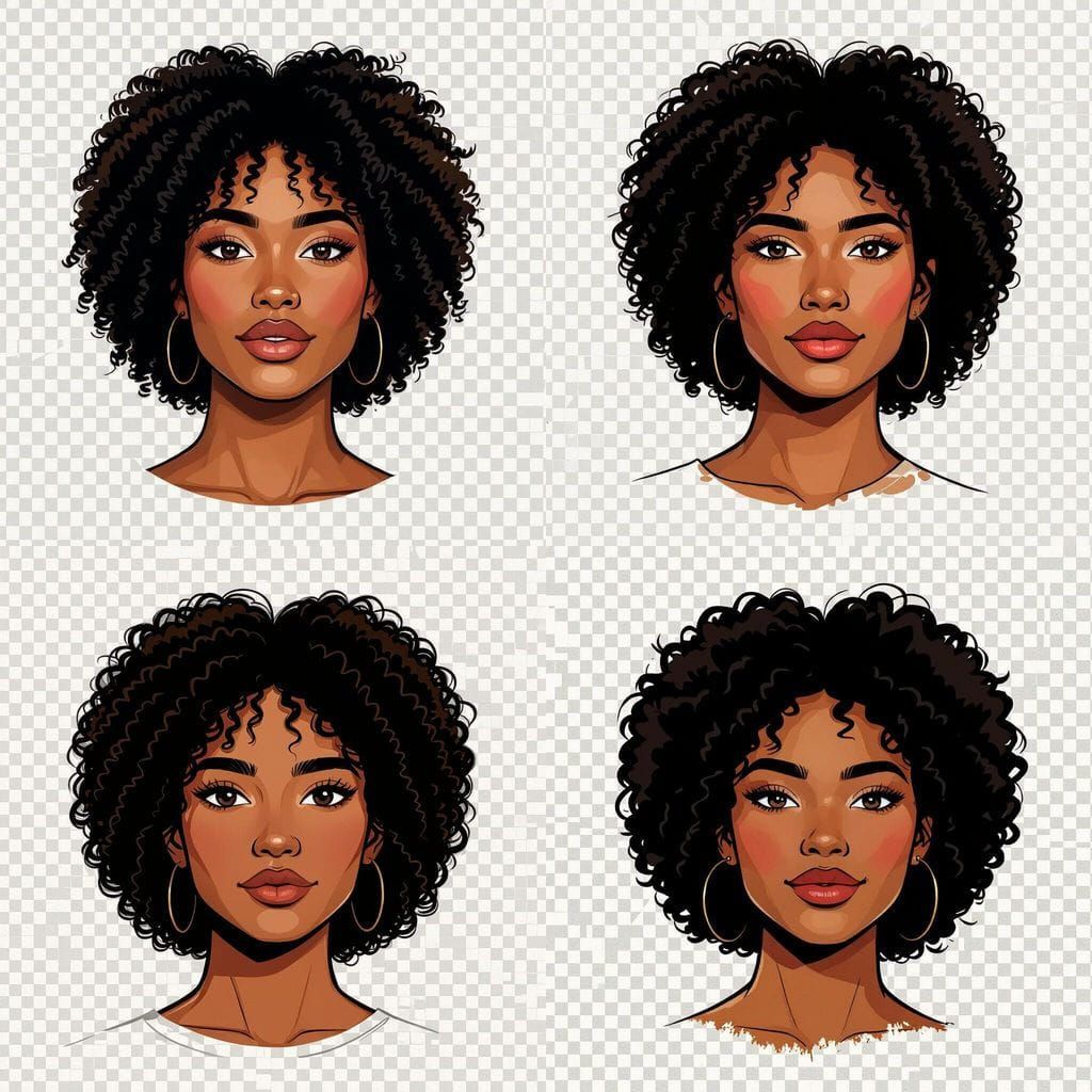 Confident Filipina Woman with Afro Hair