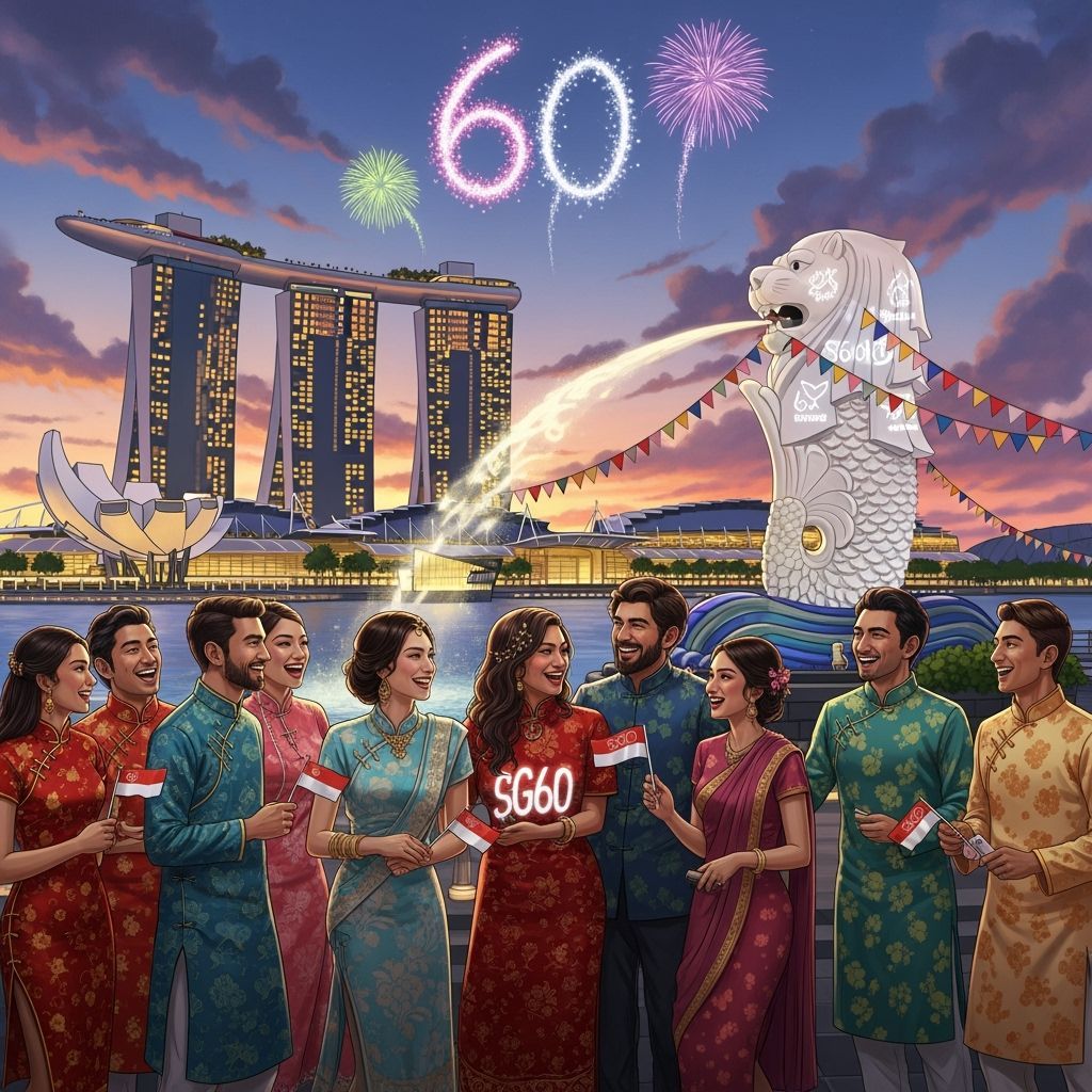 SG60 National Day Celebration with Merlion