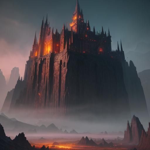 Detailed Hammer Fantasy Concept Art in Deep Color