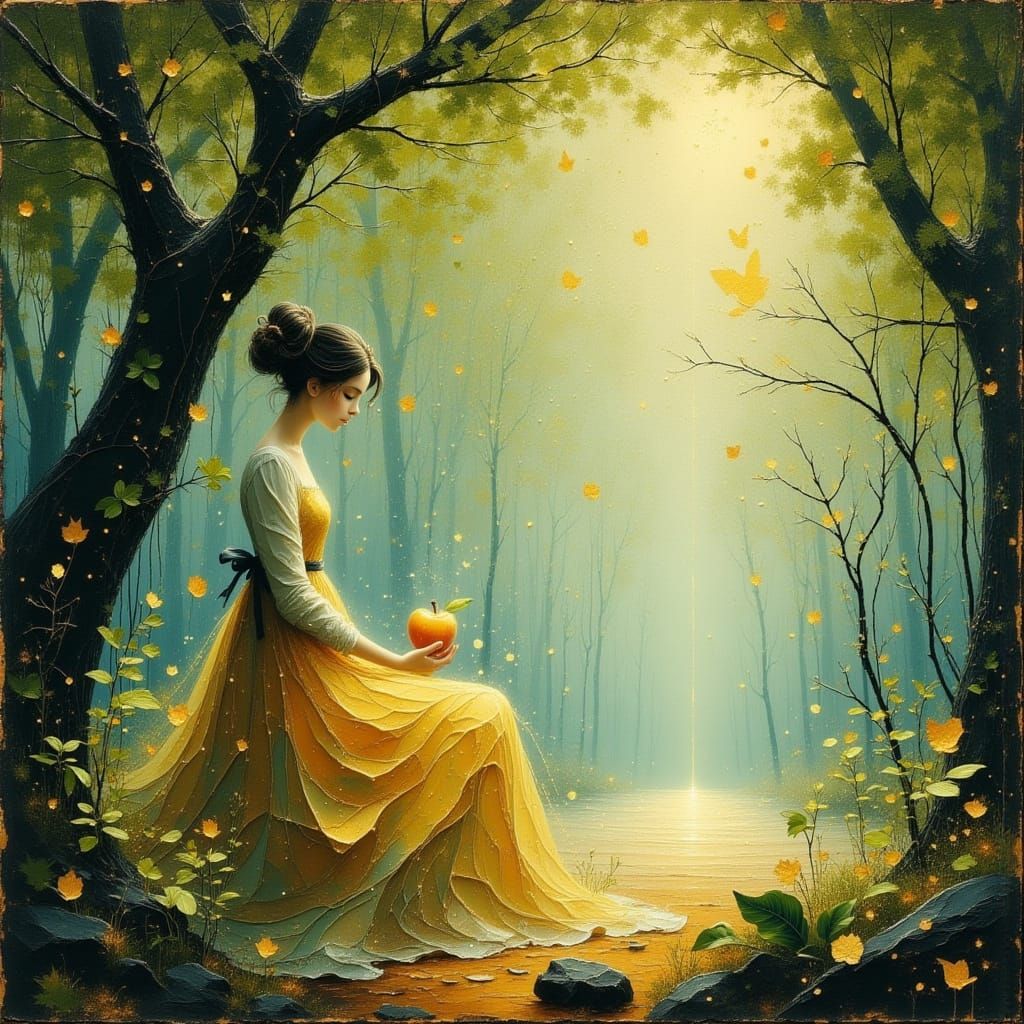 Enchanting Forest Transformation with Magical Apple