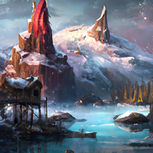 Fantastical Canada: Detailed Matte Painting in 8k