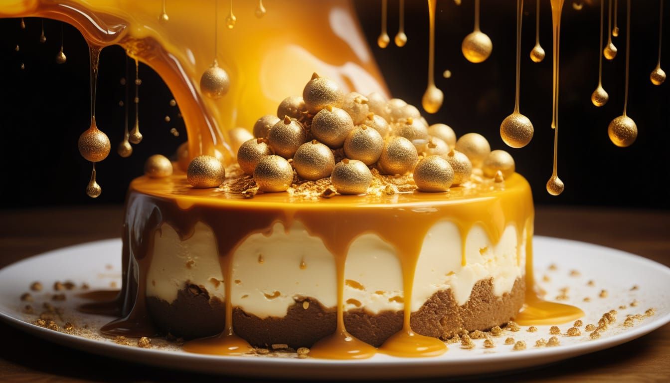 Surreal Paradox Cheesecake in Salvador Dali Style