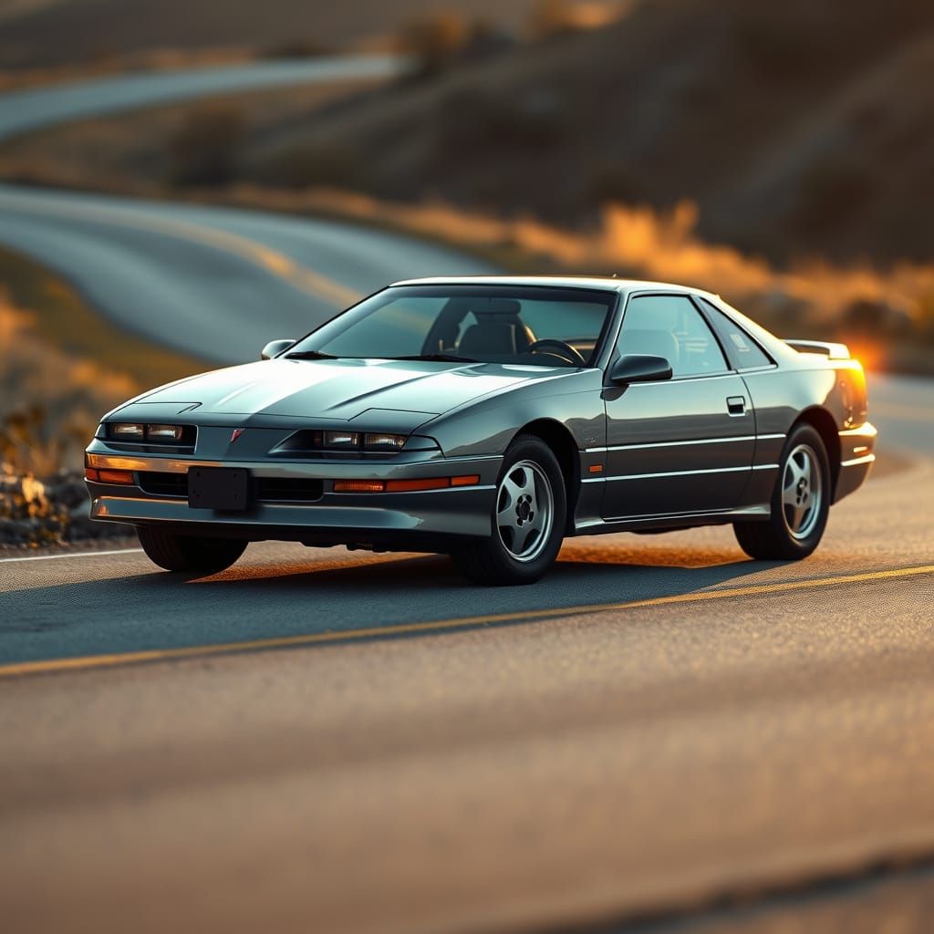 Sleek 1993 Pontiac Ventura in Metallic Grey, Inspired by Syd...