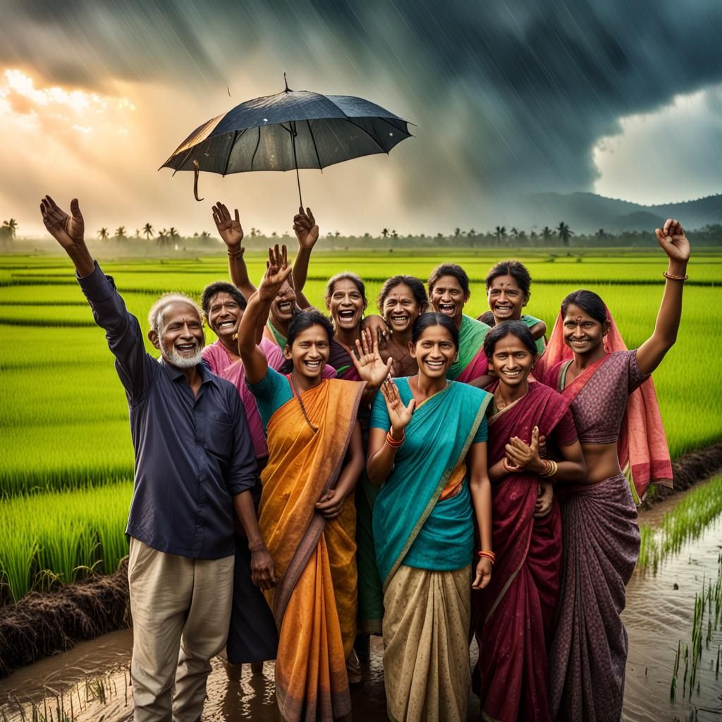 Monsoon Joy: Colourful Celebration in India